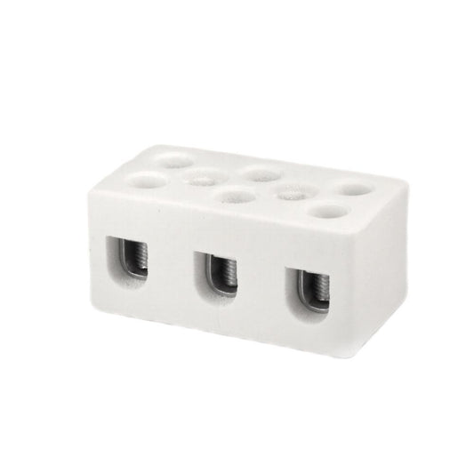 ONKA 6-10mm2 / 3-Pole Steatite / Ceramic Connector / Porcelain - PORCELAIN TERMINAL BLOCK, 1070007