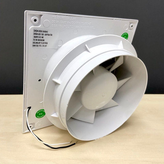 Alize ARS - ventilador axial blanco de pared para baño / WC con rejilla silenciosa 120mm, 180 m3/h, 348563