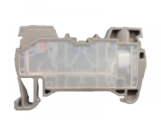 ONKA 2.5mm2 Híbrido Tornillo / Muelle Carril Bloque Terminal Bloque Terminal Carril DIN 2 hilos gris, 1040002