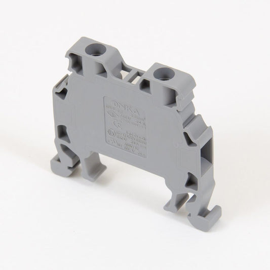ONKA 1,5mm2 Regleta de bornes de carril DIN de 2 hilos gris, 1010002