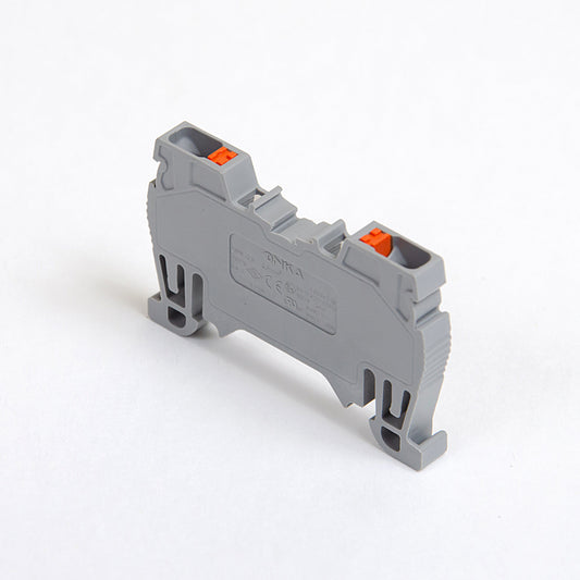 ONKA Regleta de bornes de carril DIN de 2,5 mm2 de 2 hilos gris, 1020013