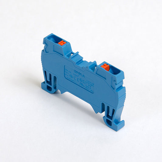 ONKA Regleta de bornes de carril DIN de 2,5 mm2 de 2 hilos gris, 1020016