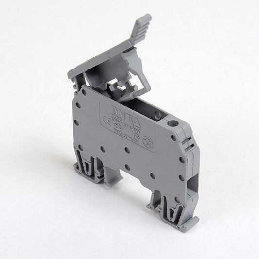 ONKA Regleta de bornes para fusibles con conexión por tornillo de 6 mm2 (fusible no incluido) gris, 1010241