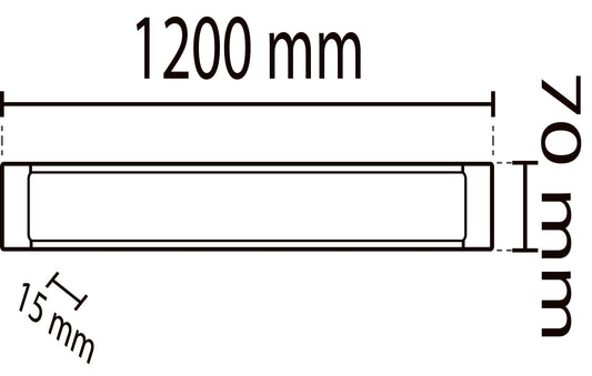 2pcs - 120 cm LED panel 40W IP20 Blanco Frío / 6500K luminaria 3600Lm YL98-1200
