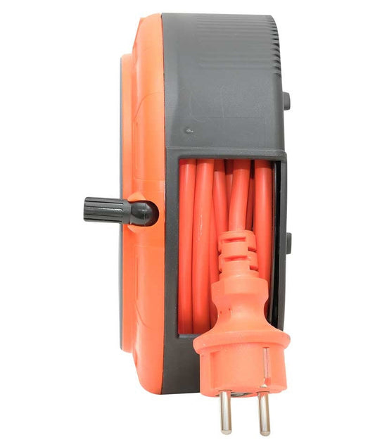 Cable alargador compacto, con 4 tomas IP20 +USB + fusible térmico + fusible para niños, 5m de cable 3x1mm2, tipo francés (clavija), PHE-05310-E-USB