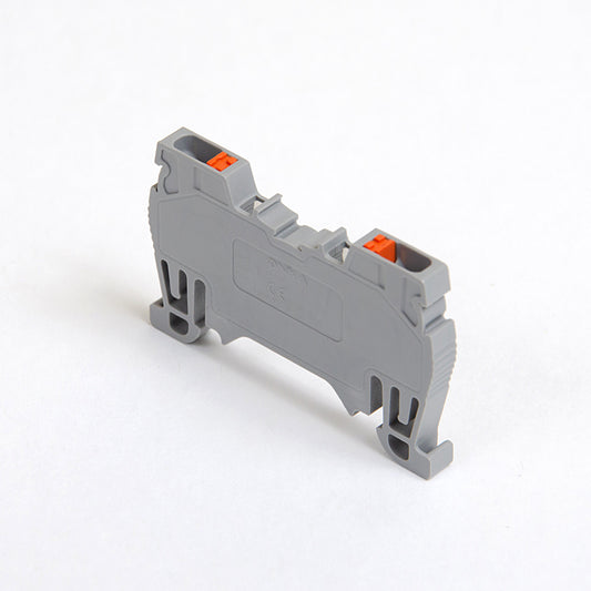 ONKA 1,5mm2 conector de resorte de carril bloque de terminales carril DIN terminal de 2 hilos gris, 1020002