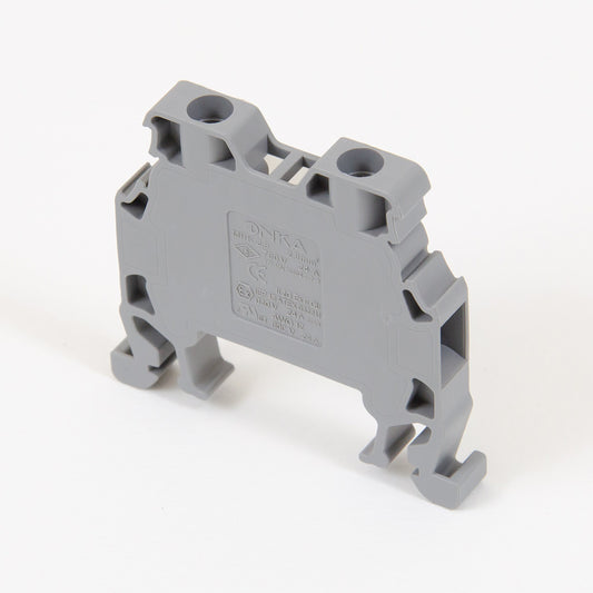 ONKA 2,5mm2 Regleta de bornes para carril DIN 2 hilos gris, 1010012