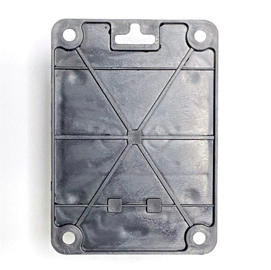 Base de enchufe, tipo francés E (Pin), negro "goma" para superficie 250V, 16A, IP44, 2P+Z, 1KMP-E, Bylion