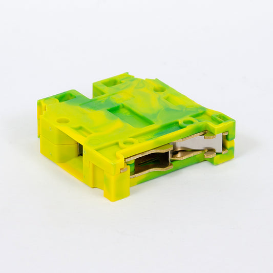 ONKA 35mm2 PE Conector para carril de tornillos regleta de bornes carril DIN 2 hilos gris, 1010533