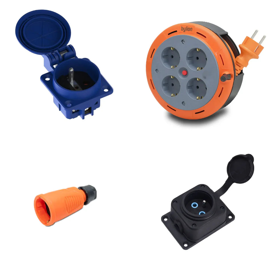 Enchufes, clavijas y cables de extensión