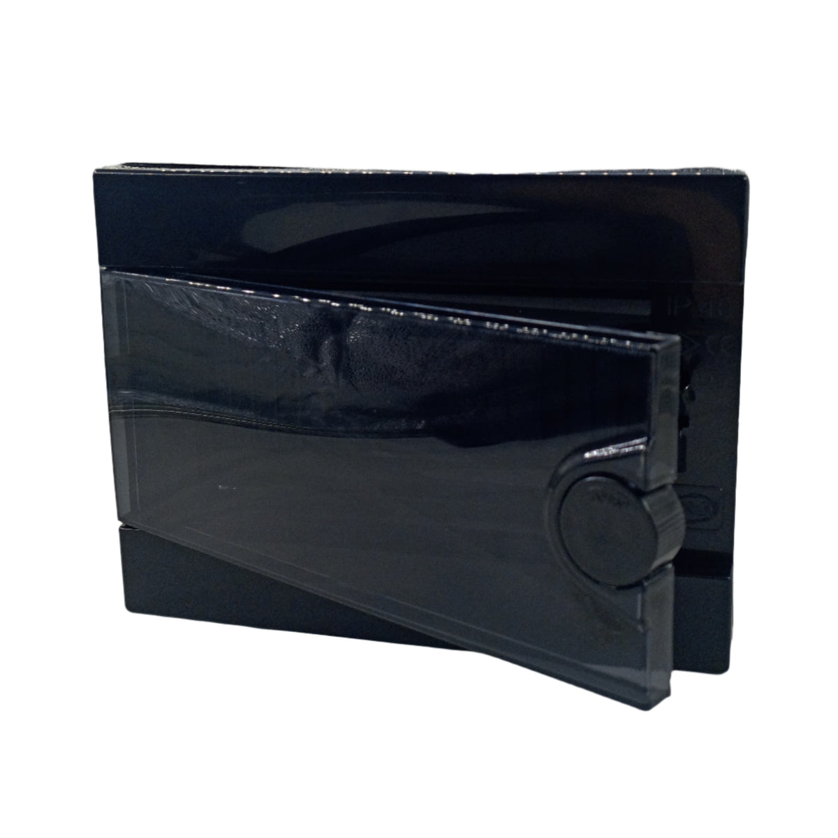 ARS Cuadro de distribución modular 24 MOD (24 fusibles, 2x12), armario de distribución empotrado de plástico, puerta transparente IP40, 342600