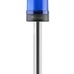 Intermitente ø70 TUERCA.CONN.SEÑAL CON BUZZ., 40-250V AC/DC., AZUL CON TUBO EXT.20CM