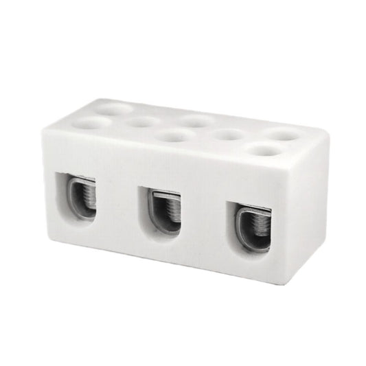 ONKA 25mm2 / 3-Coil Steatite / Ceramic Connector / Porcelain - PORCELAIN TERMINAL BLOCK, 1070013