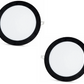 2 uds. - Panel LED SLIM marco negro blanco frío /6500K 18W / 1620Lm redondo empotrable redondo (fuente de alimentación incluida) 6500K YL10-1800-S