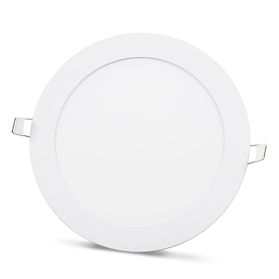 2 uds panel LED SLIM blanco frío /6500K 15W / 1350Lm redondo empotrable circular (fuente de alimentación incluida) 6500K YL10-1500