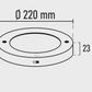 Slim LED 20W Plafón con sensor de movimiento PIR circular blanco frío / 6500K YL14-1810