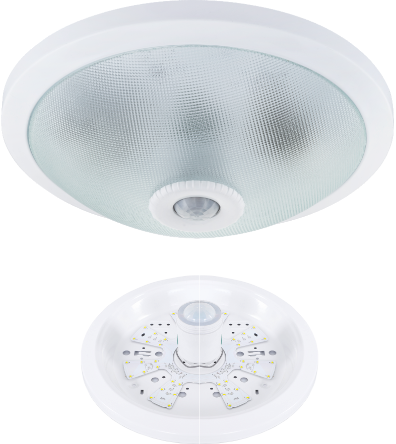 Plafoniera LED 18W con sensor de movimiento PIR Luminaria redonda con sensor IR