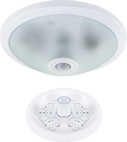 Plafoniera LED 18W con sensor de movimiento PIR Luminaria redonda con sensor IR