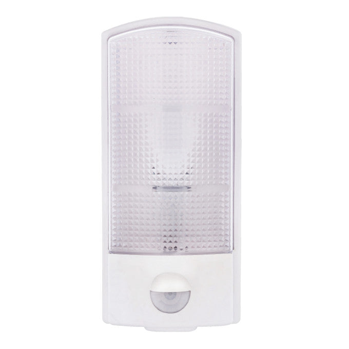 Luminaria LED de pared de 12 W blanca con sensor de movimiento PIR