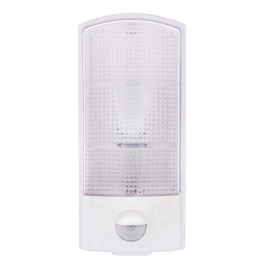 Luminaria LED de pared de 12 W blanca con sensor de movimiento PIR