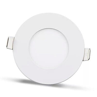2 piezas - panel LED redondo 3W / 270Lm blanco circular empotrado (fuente de alimentación incluida) 4000K YL10-0307