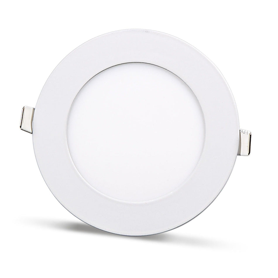 2 uds - panel LED redondo 6W / 540Lm blanco frío empotrado (fuente de alimentación incluida) 6500K YL10-0600