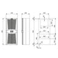 Aire acondicionado para cuadros eléctricos / Refrigerador 2500W, PAD2550.01, Plastim