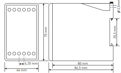 Relé de sobreintensidad digital con pantalla LED de 3×3 dígitos TRM-200