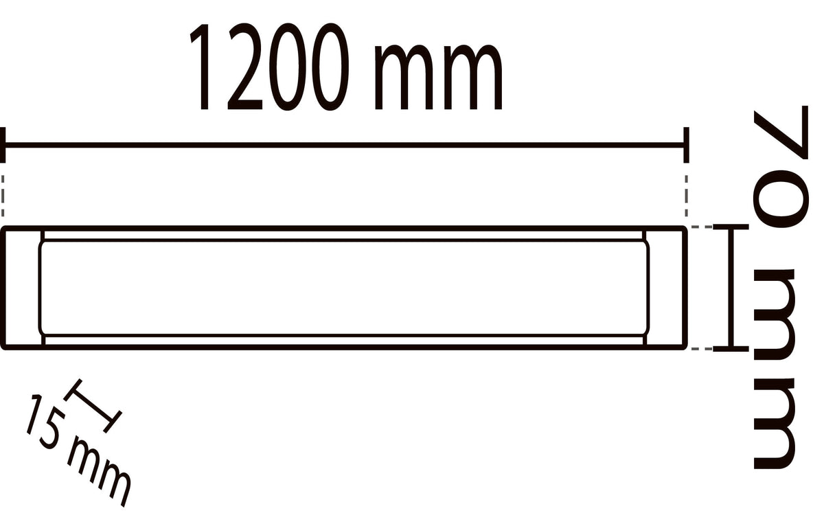 2pcs - 120 cm LED panel 40W IP20 Blanco Frío / 6500K luminaria 3600Lm YL98-1200