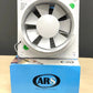 ARS - Ventilador axial blanco de pared para baño / WC con rejilla silenciosa 200mm, 300 m3/h, 340049