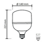 Bombilla LED NOAS 60W (450W) tipo TORCH, Blanco frío / 6500K, 5400 Lm, YL95-6001