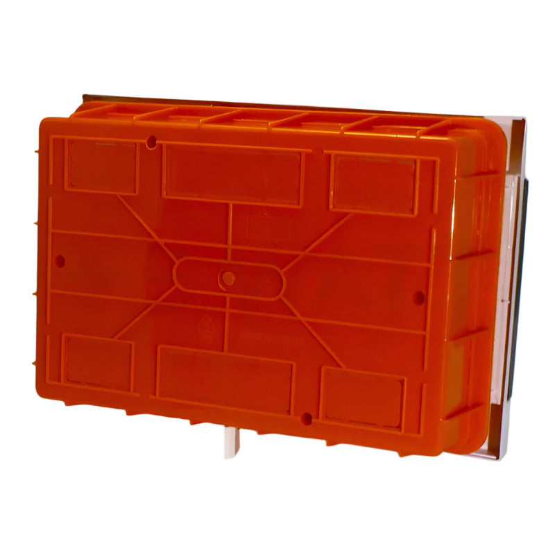 ARS Cuadro de distribución modular 12 MOD (12 fusibles), armario de distribución empotrado de plástico, puerta transparente IP40, 341219