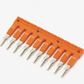 ONKA 4/10 10-way plug-in insulated universal jumper (for 4mm2 spring and screw terminals), 1060114