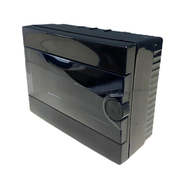 ARS Cuadro de distribución modular 16 MOD (16 fusibles), armario de distribución de superficie, plástico, puerta transparente IP40, 346130
