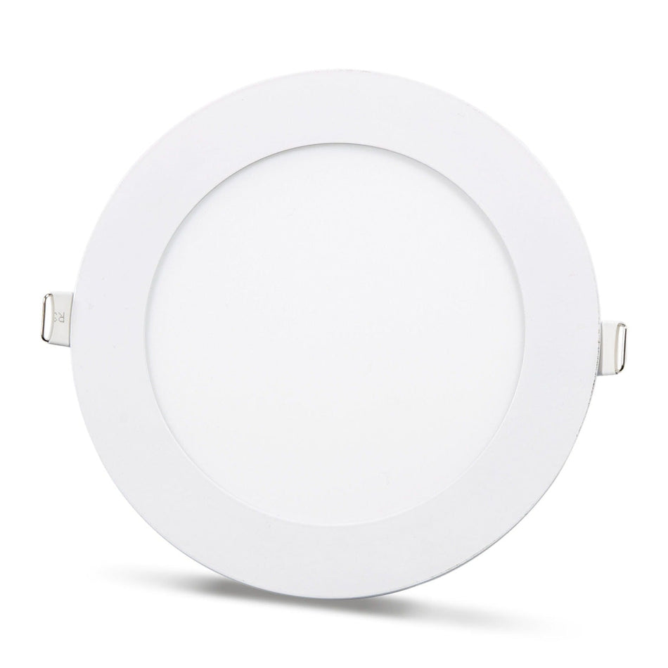 2 uds panel LED SLIM blanco frío /6500K 12W / 1080Lm redondo empotrado circular (fuente de alimentación incluida) 6500K YL10-1200
