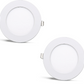 2 piezas SLIM Panel LED blanco frío /6500K 12W / 1080Lm empotrable redondo (fuente de alimentación incluida) 6500K YL10-1200