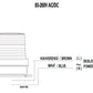 MUCCO SNT-915-B-4 90 diámetro 5 modos de iluminación 10 LED SMD melódicos con zumbador 12-24V AC/DC lámpara de techo azul