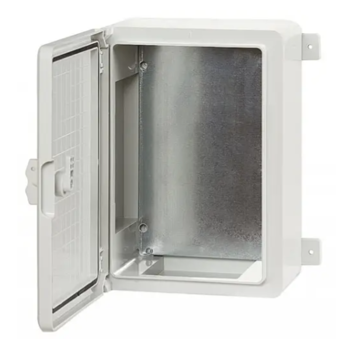 Caja de plástico con puertas grises 250x350x150mm IP65 PP3002 (P-BOX 2535)